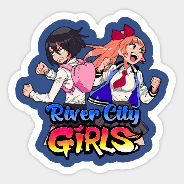 River City Girls: Misako and Kyoko w/ Logo - River City Girls - Sticker